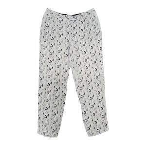 Barneys New York Black and Gray Patterned Lightweight Jogger Pants Size 4